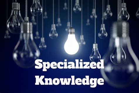 Advanced Specialized Knowledge: