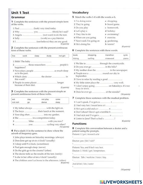 Advanced Word Power Unit 1 Test Answers Doc