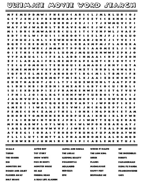 Advanced Word Searches Printable
