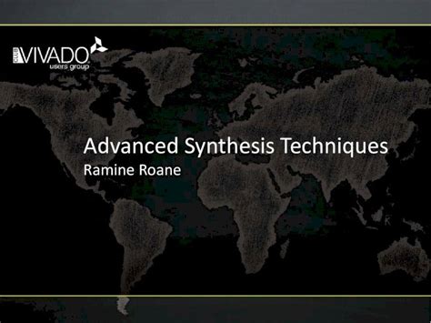 Advanced synthesis techniques: