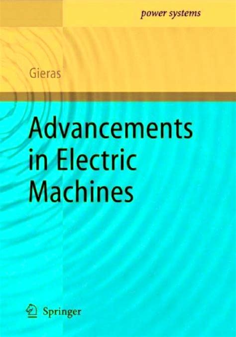 Advancements in Electric Machines Epub