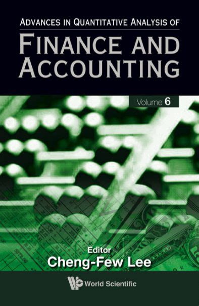 Advances In Quantitative Analysis Of Finance And Accounting Epub