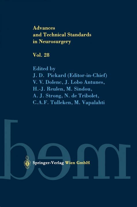 Advances and Technical Standards in Neurosurgery, Vol. 30 1st Edition Epub