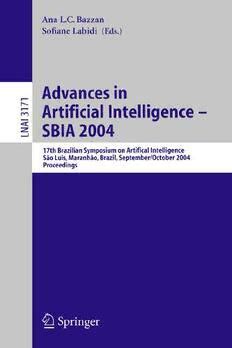 Advances in Artificial Intelligence - SBIA 2004 17th Brazilian Symposium on Artificial Intelligence Kindle Editon