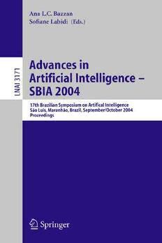 Advances in Artificial Intelligence - SBIA 2004 17th Brazilian Symposium on Artificial Intelligence, Kindle Editon