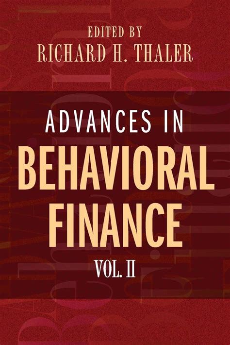 Advances in Behavioral Finance Roundtable Series in Behavioral Economics Kindle Editon