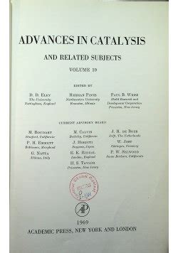 Advances in Catalysis - Vol. 40 Reader