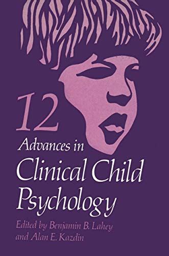 Advances in Clinical Child Psychology 1st Edition Epub