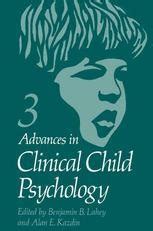 Advances in Clinical Child Psychology Advances in Experimental Medicine and Biology Reader