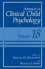 Advances in Clinical Child Psychology Volume 7 Doc