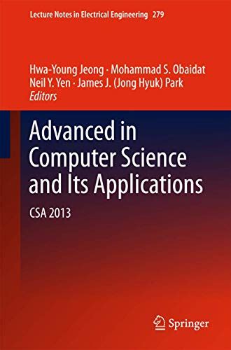 Advances in Computer Science and its Applications CSA 2013 2 Vols. Epub