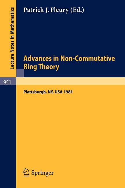 Advances in Non-Commutative Ring Theory Proceedings of the Twelfth George H. Hudson Symposium, Held Epub