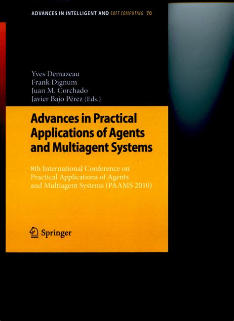 Advances in Practical Applications of Agents and Multiagent Systems 8th International Conference on Epub