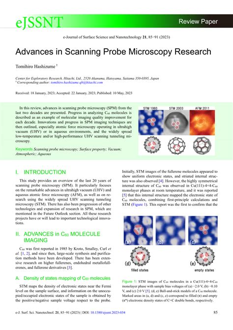 Advances in Scanning Probe Microscopy PDF