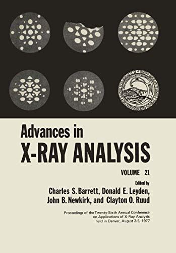 Advances in X-Ray Analysis 1st Edition Epub