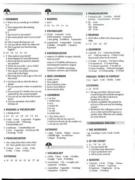 Advancing Vocabulary Skills Answer Key Unit 5 Doc