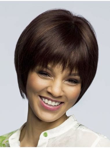 Advantages of No-fuss Brown Straight Short Bob Wigs