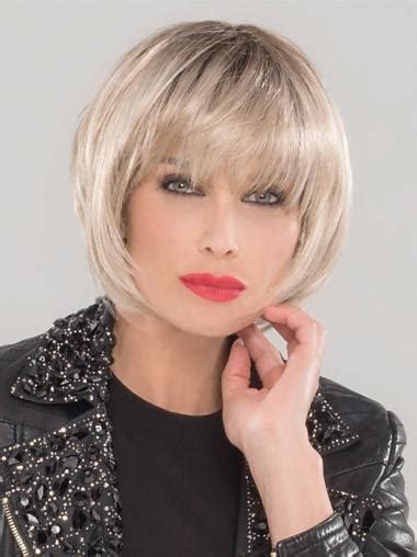 Advantages of Platinum Blonde Monofilament 10" Synthetic Bob Wigs