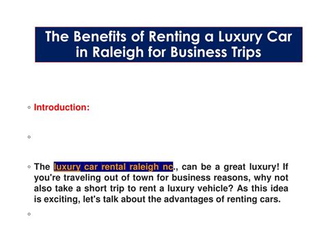 Advantages of Renting a Car in Charlotte, NC