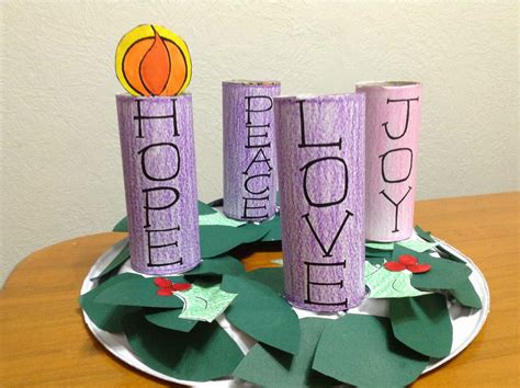 Advent Wreath Craft Template
