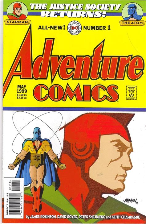 Adventure Comics 1 The Justice Society Returns 1999 Stars and Atoms Volume 2 Reader