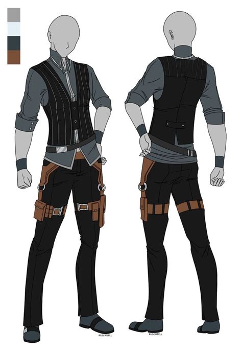 Adventurer male fantasy outfits