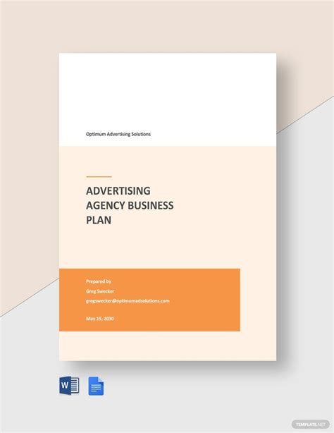 Advertising Agency Business Plan Template