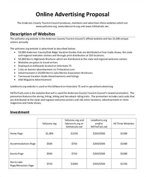 Advertising Proposal Template
