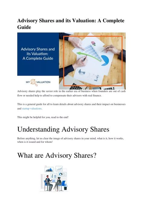 Advisory Shares: A Comprehensive Guide to Non-Voting Equity