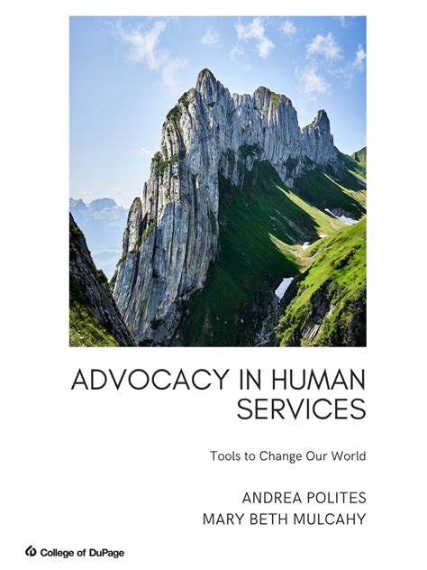 Advocacy in the Human Services Reader