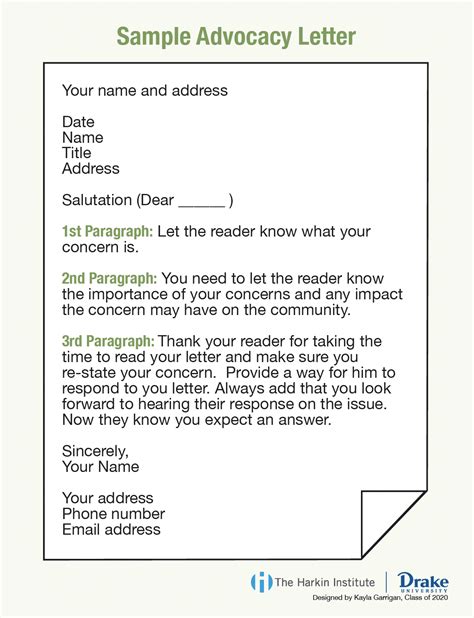 Advocate Letter Template
