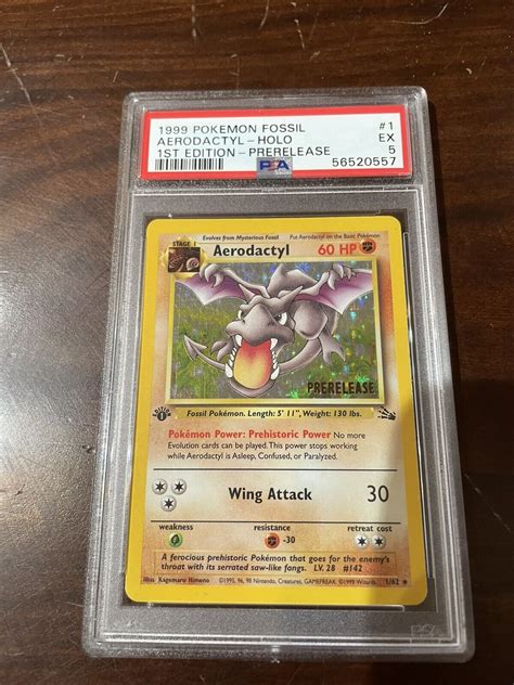 Aerodactyl Holo 1st Edition: A Timeless Treasure in the Pokémon Trading Card Game