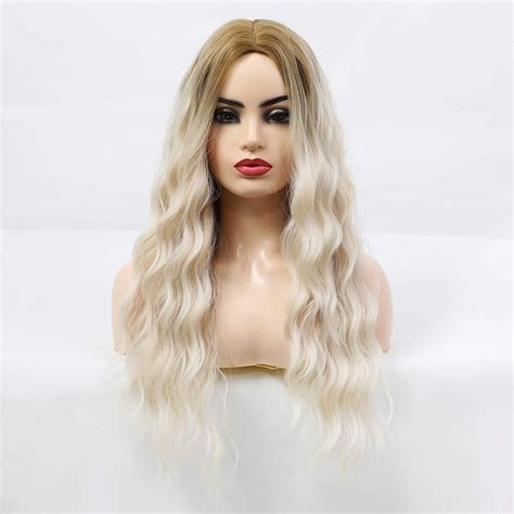 Affordable, Long, Wavy, Synthetic Blonde Wigs