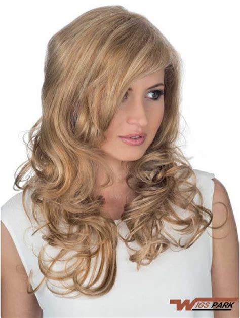 Affordable Blonde Wavy Long Celebrity Wigs