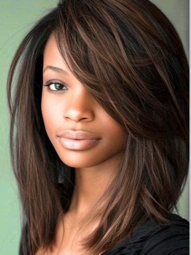 African American Human Hair Wigs 2025: Monofilament Bangs