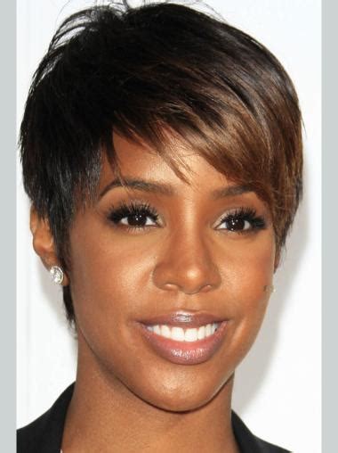 African American Short Pixie Wigs Synthetic Straight Boycuts Wigs