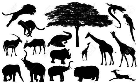 African Animal Silhouettes Printables