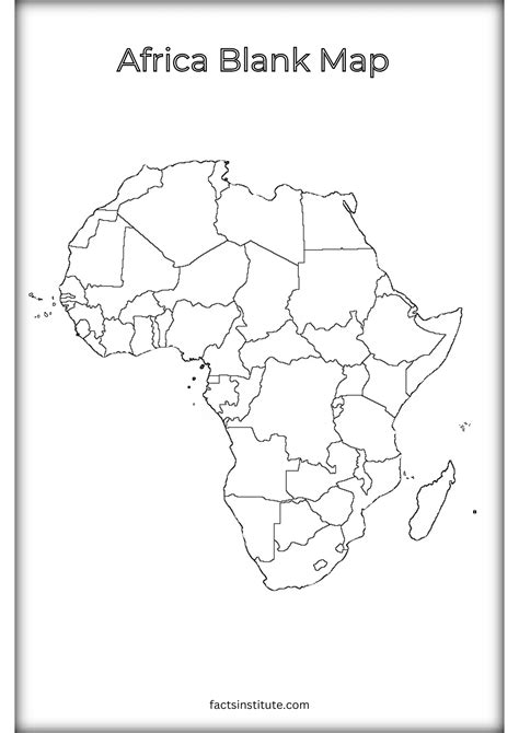 African Countries And Capitals Blank Map Printable