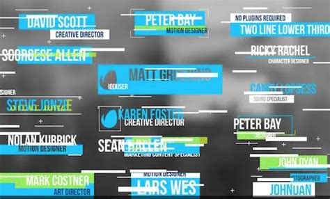 After Effects Lower Third Templates