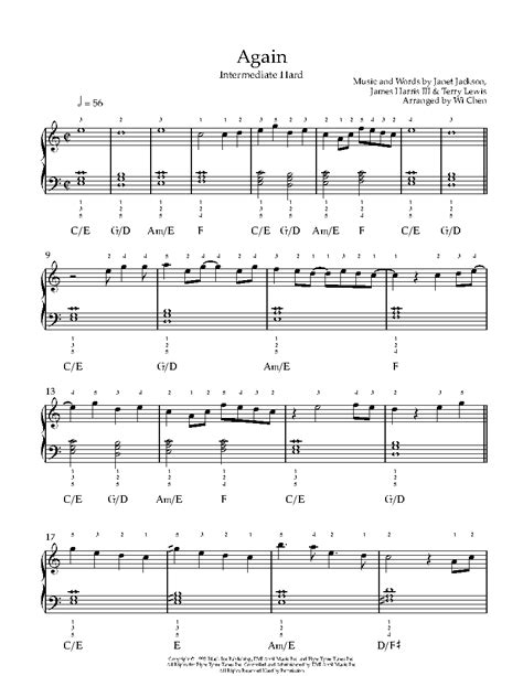 Again Sheet Music