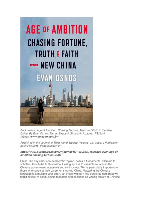 Age of Ambition Chasing Fortune Truth and Faith in the New China Epub