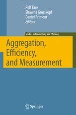 Aggregation, Efficiency, and Measurement 1st Edition PDF