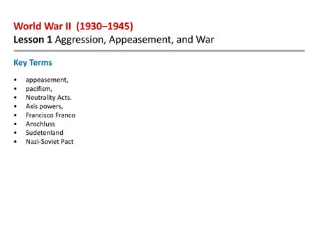 Aggression Appeasement And War Answer Key Kindle Editon