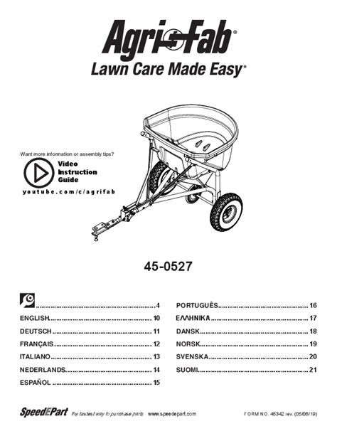 Agri-Fab Fertilizer Spreader Parts: 400+ Essential Elements to Stay Green