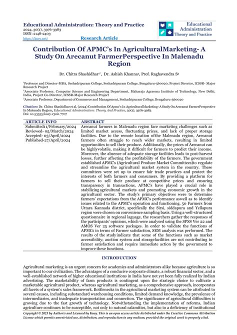 Agricultural Marketing A Case Study of Arecanut Marketing Epub