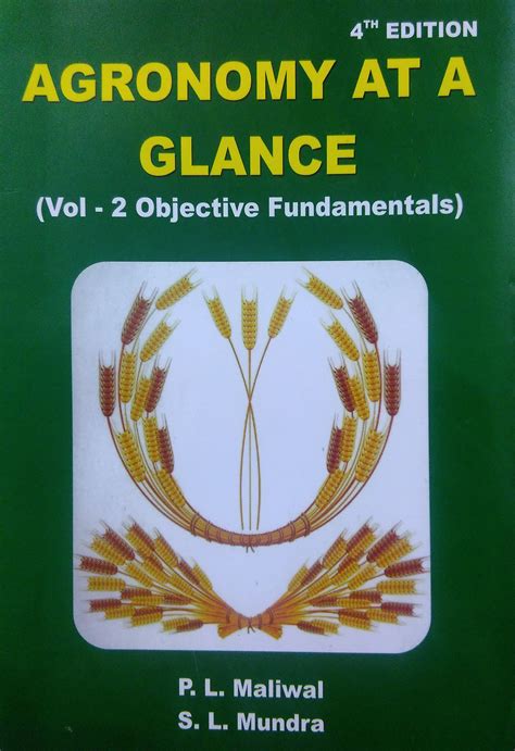 Agronomy at a Glance 1st Edition Doc