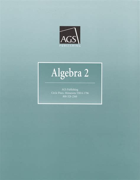 Ags Algebra 2 Mastery Tests Answers Reader