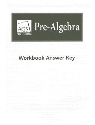 Ags Publishing Pre Algebra Answer Key Doc