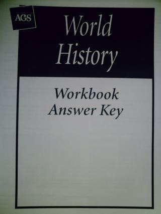 Ags World History Workbook Answers Kindle Editon