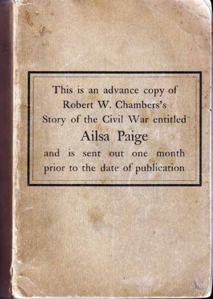 Ailsa Paige by Robert W Chambers Fiction Espionage War and Military Kindle Editon